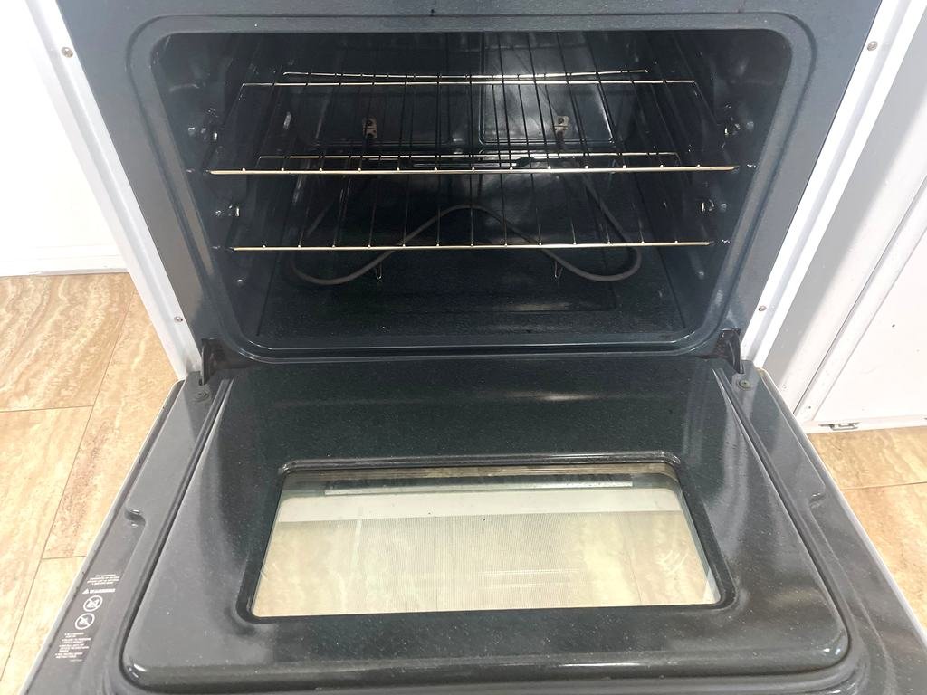 Clean oven interior with racks